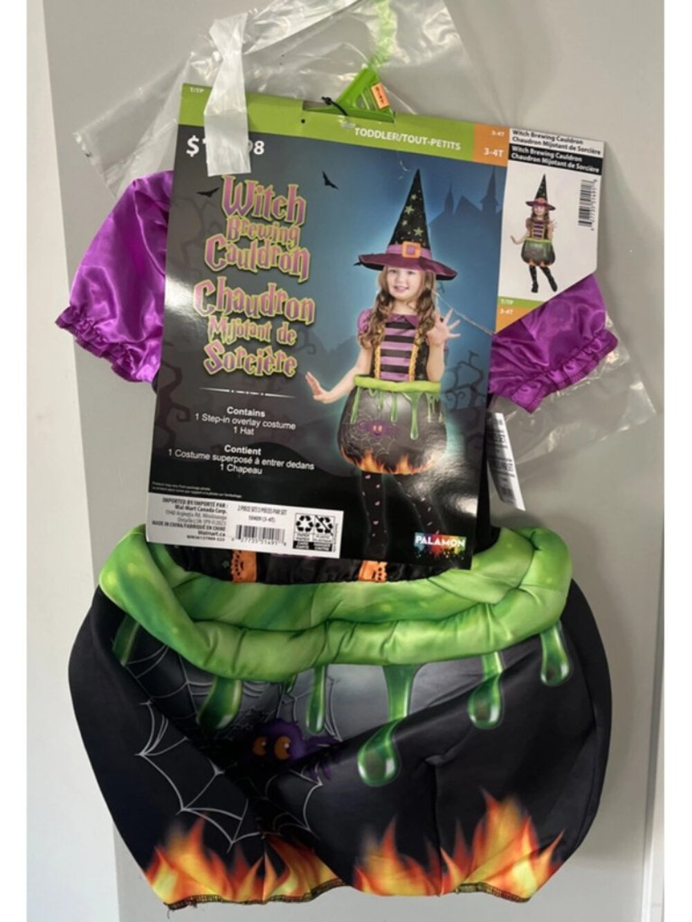 Palamon Witch Brewing Cauldron Halloween Costume - Toddler (3-4T)
